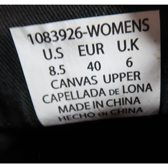 Levis Shoes Womens 8.5 Sneakers Slip On Casual Canvas Comfort Tech Black Flats - Picture 13 of 14